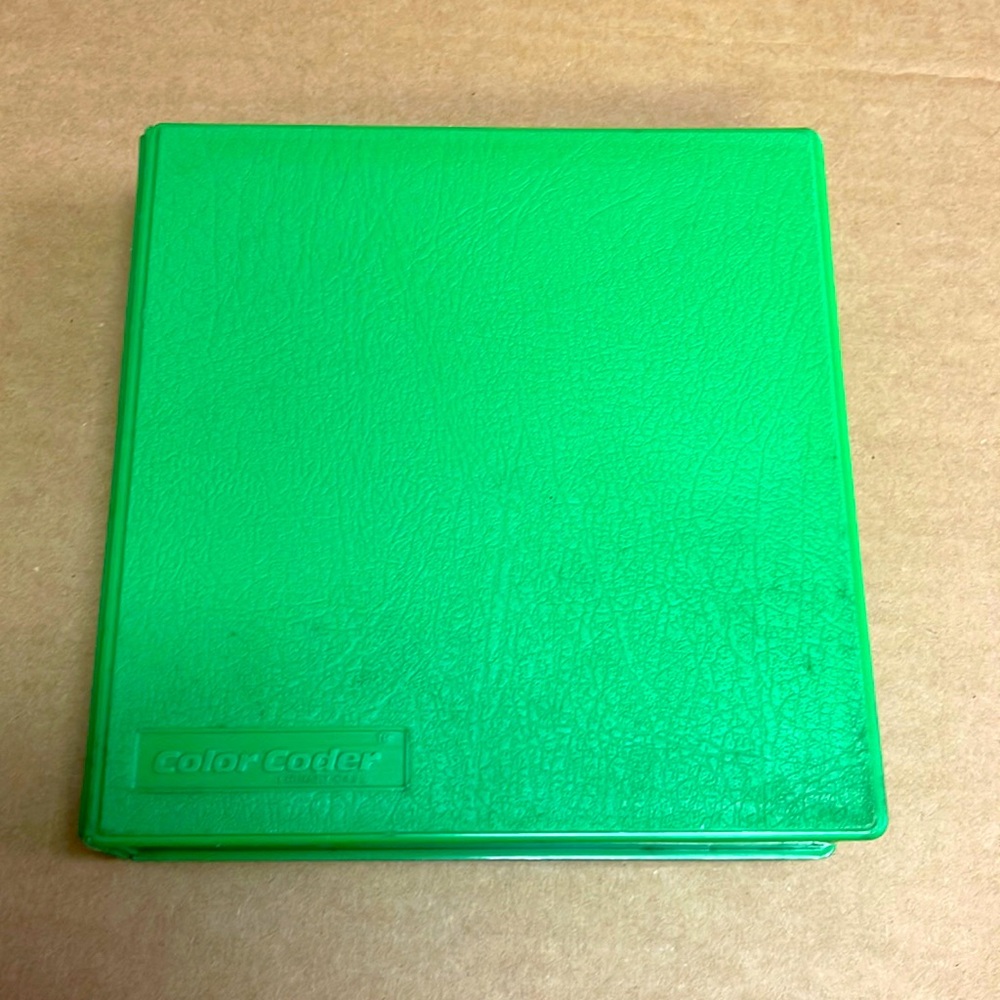 Vintage color Coder Library Floppy Sick Storage